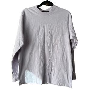 Aritzia's Super World Men's Long Sleeve Crewneck Pullover T-Shirt Purple Size XS